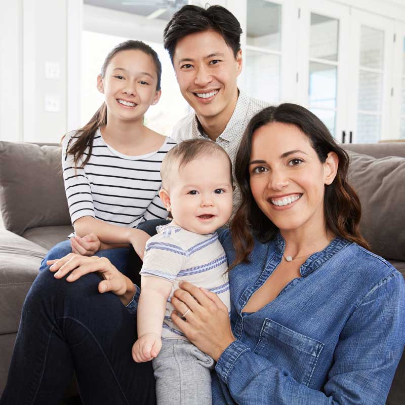 Family in Air Condition Room